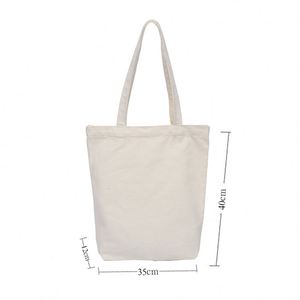 Sac en toile de coton naturel réutilisable imprimé avec logo personnalisé Yy598 - Product Image 2