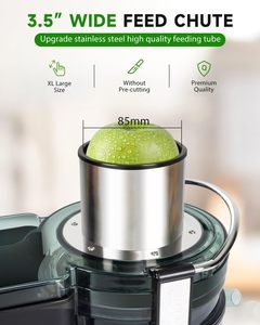 Electric 4-in-1 Citrus <b>Juicer</b> with Stainless Steel Blades Powerful Wide Mouth for <b>Vegetable</b> & <b>Fruit</b> Household Use - Product Image 3