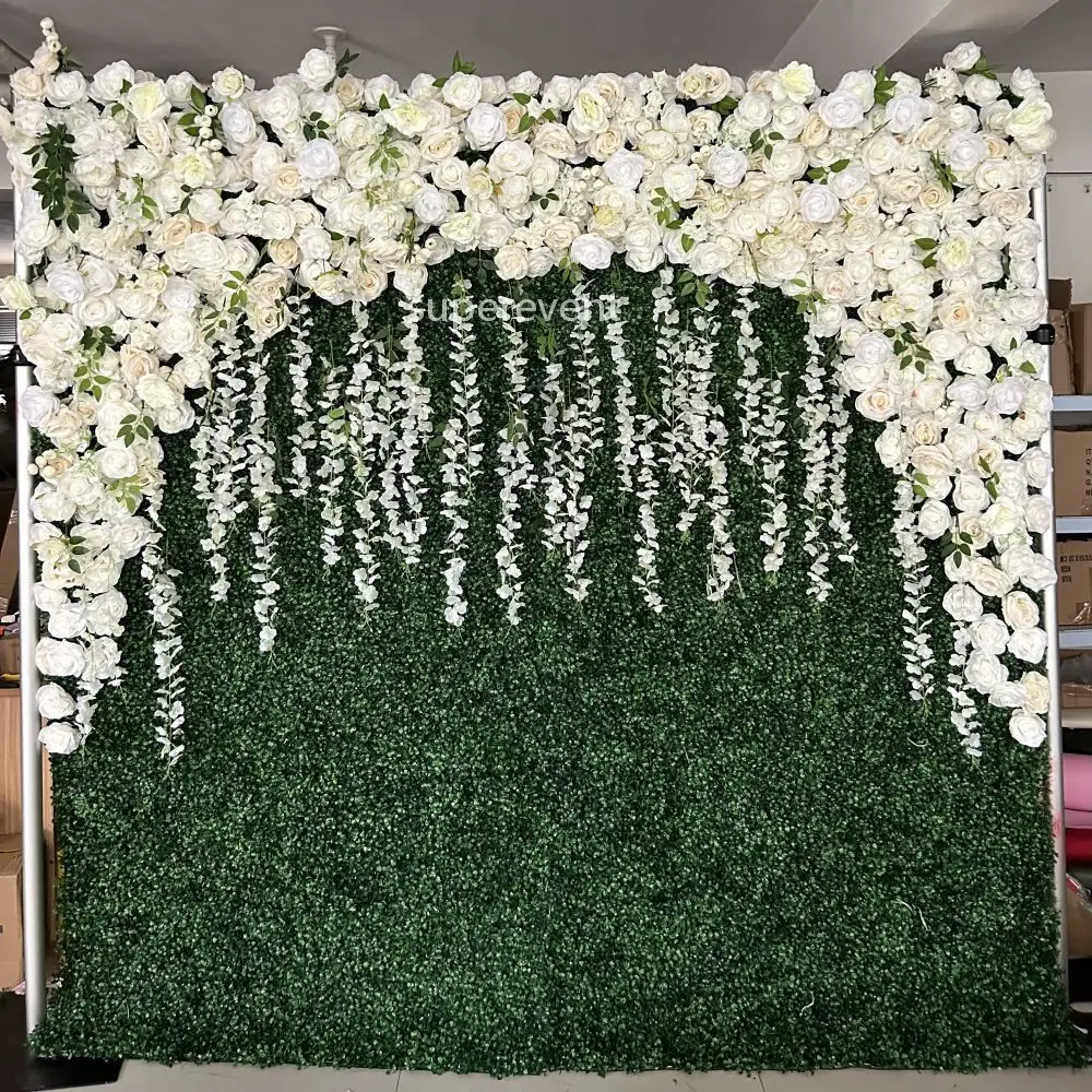 outdoor indoor decoration plants and flowers wall artificial mat hedge vertical garden grass wall green wall panel backdrop