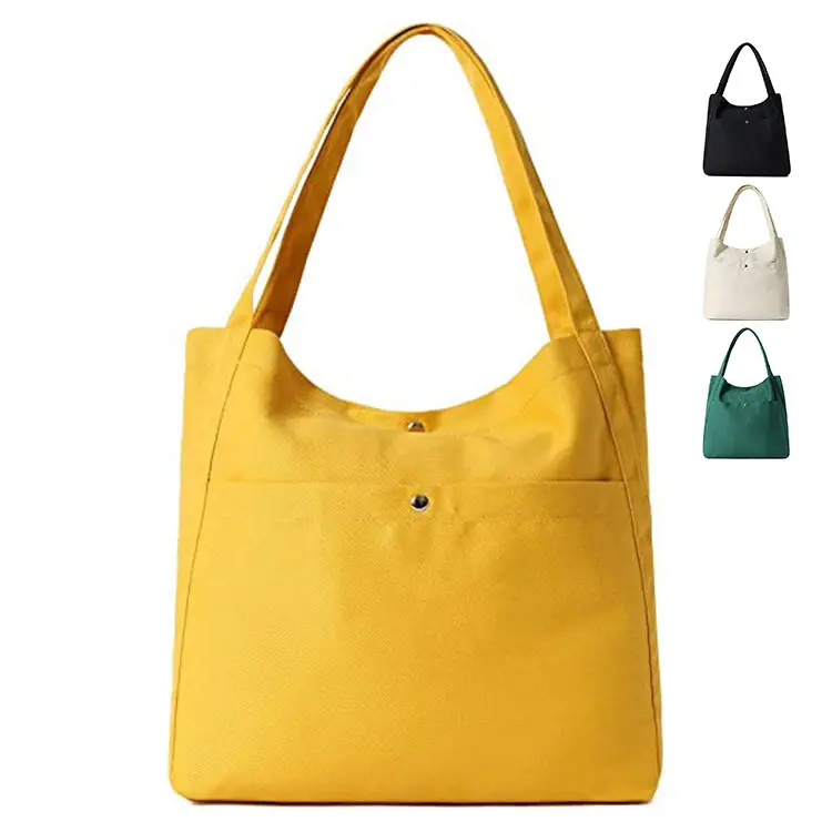 Women Canvas Shoulder Tote Bags Lightweight Hobo Handbags for Work School Top Handle Purse