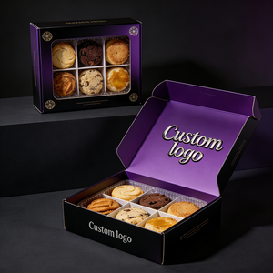 Boîte-cadeau de luxe pour biscuits, boîtes rectangulaires jaunes longues, emballage de boulangerie, vitrine, emballage cadeau pour desserts - Product Image 5