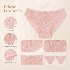 Nuovi Arrivi Estivi: Intimo Femminile Trasparente <span class=keywords><strong>in</strong></span> Morbido Pizzo, Mutandine Traspiranti da <span class=keywords><strong>Donna</strong></span> <span class=keywords><strong>in</strong></span> Pizzo - Product Image 3