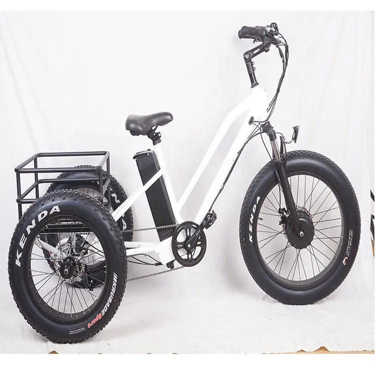 pedals 3 wheel electric tricycle with fat tire
