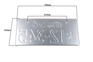 De estilo japonés licencia placa de aluminio decoración coche número de placa - Product Image 6