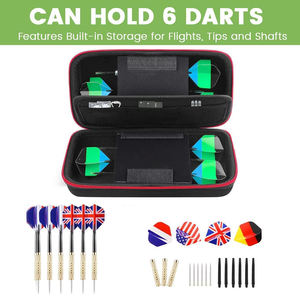 حقيبة تخزين إيفا دارت متينة مدمجة بسحاب حقيبة 6 طرف صلب ناعمة نصائح حماية رحلات جوية أعمدة Gh-EVA - Product Image 5