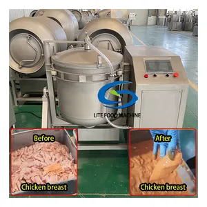100L Tilted Jerky Meat Tumbler/Meat Chicken Tumbling Machine Meat marinating machine Vacuum tumbler marinator
