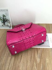 Sac à bandoulière pour femme en cuir de crocodile véritable de haute qualité, sac à main de luxe en cuir d'alligator pour femmes - Product Image 4