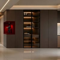 Cómoda Moderna de Alta Gama en Madera Maciza de Nogal, Independiente, Multifuncional, con Cajones de Gran Capacidad, Ecológica y Personalizable