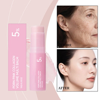 Pelembap Bibir Multi-Fungsi Pink dengan PDRN Kolagen Anti-Kerut untuk Semua Jenis Kulit Wanita