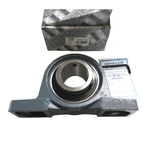 TR Brand Pillow Block UCP209 Ball Bearing Units UC209 45mm Bearing Housing P209 Two-Bolt Base Locking Unit Cast Iron