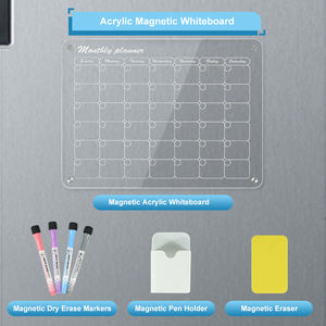 Lot de 2 calendrier magnétique en acrylique calendrier mensuel <span class=keywords><strong>hebdomadaire</strong></span> en acrylique pour réfrigérateur vente en gros meilleur format et design personnalisés - Product Image 2