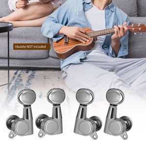 4 PCS Ukulele <span class=keywords><strong>Tuning</strong></span> Peg Uke Knobs 1:15 Sintonizadores de estilo cerrado Llave de afinación para <span class=keywords><strong>Ukelele</strong></span> de 4 cuerdas - Product Image 2