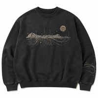 Felpe da Uomo in Cotone Pesante con Collo Tondo, Basso MOQ, Personalizzazione Grafica, Confezione Personalizzata, Servizio OEM