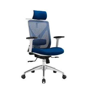 <span class=keywords><strong>Fauteuil</strong></span> de bureau pivotant confortable à dossier haut en maille avec accoudoirs 3D réglables – Chaise de bureau ergonomique - Product Image 1