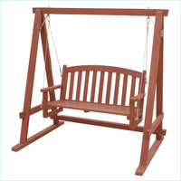 Chaise à bascule en bois massif à double siège, balançoire d'extérieur, cour, jardin, chaise longue de loisirs, piscine, patio, chaise à bascule, banc d'intérieur