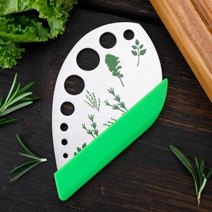 Besafe-pelador de acero inoxidable para cocina, pelador de hierbas, hojas de verduras, 9 agujeros, cortador para Romero, albahaca, verduras - Product Image 3