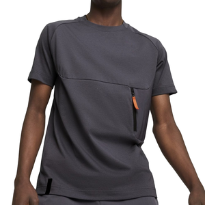 เสื้อยืดผู้ชายคุณภาพสูง OEM ขายส่ง พร้อมกระเป๋าซิปอเนกประสงค์ สำหรับเล่นกีฬา - Product Image 1