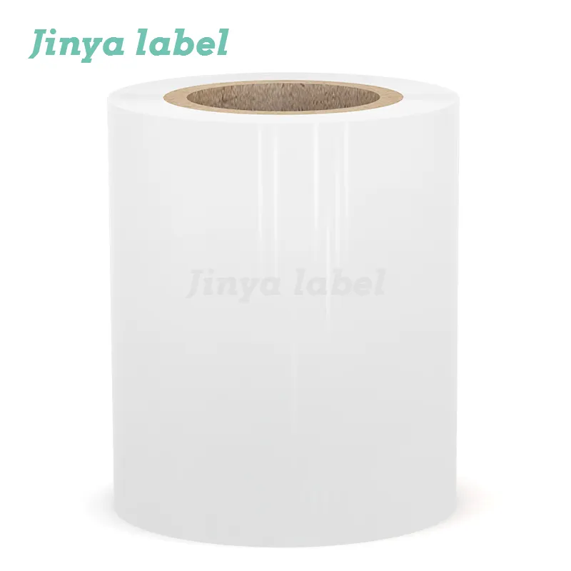 Jinya fabbrica fornitura Gloss BOPP etichetta autoadesiva impermeabile Hot Melt singolo lato etichetta PP