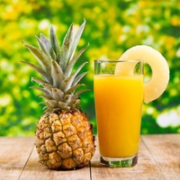 Jus d'ananas aromatisé naturel, boisson fraîche à l'ananas, concentré de boisson aux fruits, sain, 100% pur jus de fruits, boîte en vrac, non sucré