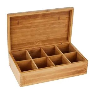 Wooden Tea Box Supports Customization Of Various Styles With 6 And 8 Wooden Storage Tea Gift Boxes