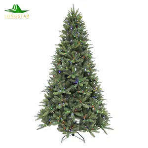 PEPVC混合新しいデザインヒンジ付き人工クリスマスメタルスタンドホット販売高密度クリスマスツリー