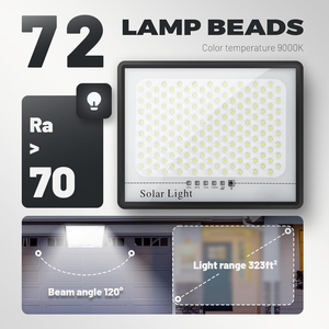 Stadium Sports Outdoor IP67 Waterproof Solar Powered <b>SMD</b> <b>LED</b> Remote Control CE/RoHS Certified Aluminum 80W-1000W Flood Light - Product Image 3