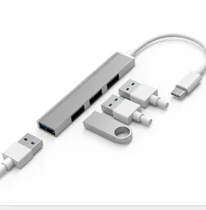 loại c otg usb hub Suppliers-Bộ Chuyển Đổi Type C HUB 4 Cổng USB-C Sang USB 3.0 Bộ Chuyển Đổi OTG Cáp Cho Macbook Pro iMac PC Phụ Kiện Máy Tính Xách Tay