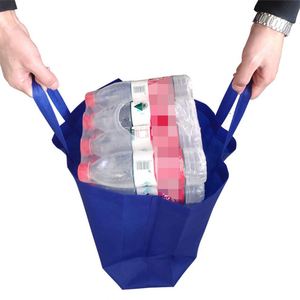 Sacs de courses pliables écologiques de haute qualité en tissu laminé non tissé, faible MOQ, cadeaux réutilisables, vente en gros - Product Image 5