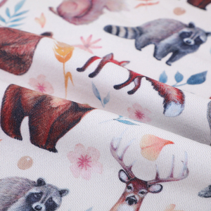 Offre Spéciale conception d'animaux imprimés numériques personnalisés sur tissu polaire 100% <span class=keywords><strong>coton</strong></span> pour vêtements de bébé - Product Image 3