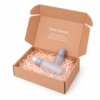 Boîte d'expédition pliante en carton ondulé avec logo personnalisé, pelliculage mat et impression, pour produits cosmétiques – Vente en gros