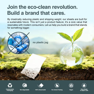 Hojas de Detergente para Ropa para Bolsa de Gimnasio, Limpieza Ecológica para Viajes, Empaque y Logotipo Personalizados - Product Image 4