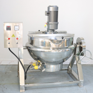 300 Lít Thép Không Gỉ Hai Lớp Nấu Ăn Nồi Điện Gas Hơi Nước Sưởi Ấm Vỏ Bọc Ấm Đun Nước Với Khuấy - Product Image 3