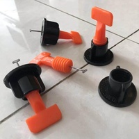 Kit de système de nivellement de carreaux, 10 pièces, serrure en t réutilisable