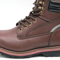 Chaussures de sécurité MaxiTough à tige mi-haute, légères, avec embout en acier, unisexes, en cuir véritable, pour l'industrie, la soudure, imperméables