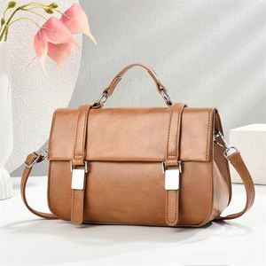 Minimalist Solid Color Crossbody Sling Bag Daily PU Leather Handbags - Product Image 6
