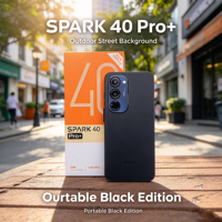 Smartphone de jeu Spark 40 Pro+ avec écran 144 Hz, Android 14, écran 6,67 pouces, 16 Go de RAM, 1 To de ROM, appareil photo 50 MP, batterie 5200 mAh