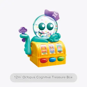 AUBY Baby Toys, Early Education Enlightenment Toys for Boys and Girls Aged 0-3, New Year's Gift Octopus Knowledge Treasure Chest