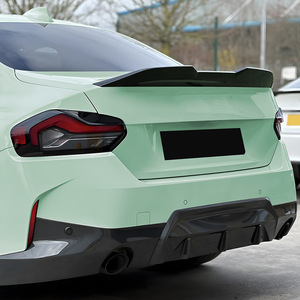 Bmw Rear Trunk Spoiler Ducktail Piano Black Carbon Fiber Texture Abs For 2 Series G42 M2 G87 2022+ - Product Image 3