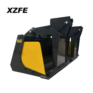 Godet <span class=keywords><strong>grappin</strong></span> XZFE pour chargeuse compacte, 72 pouces, robuste, pour la manipulation de bois, de broussailles et de <span class=keywords><strong>ferraille</strong></span>, idéal pour la ferme, la cour et la construction - Product Image 1