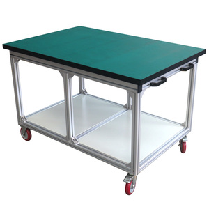 Usine directe robuste 3 niveaux chariot à outils roulants chariot de rangement utilitaire en métal avec tiroir pour garage <span class=keywords><strong>atelier</strong></span> étagère en aluminium - Product Image 6