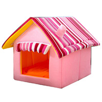 Nichoir Douillet en Coton Chaud pour Animaux de Compagnie – Lit Confortable pour Chiens et Chats de Petite et Moyenne Taille (Teddy, Bichon, British Shorthair) – Maisonnette/Cage pour Chiens et Chats