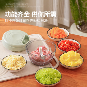 Manual Garlic Grinder With Locking Lid Portable Multi Functional Garlic Mincer For Home Use - Product Image 2
