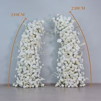 MTY Latar Belakang Fotografi Pernikahan Bunga Sutra Ramah Lingkungan 7-8ft Putih Buatan Tangan Dekorasi Seni DIY
