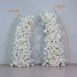 Arco de Flores Artificiales para Fotografía de Bodas, Decoración Floral Blanca Hecha a Mano, Arte Floral DIY - Product Image 6
