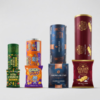 Film en rouleau laminé BOPP CPP imprimé sur mesure, qualité alimentaire, thermoscellable, pour l'emballage de snacks, biscuits, chips et produits de boulangerie