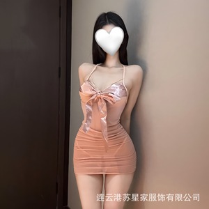 ชุดชั้นในเซ็กซี่ไซส์พลัส โดดเด่นด้วยชุดนอนซีทรูแต่งโบว์ จับจีบ โชว์หน้าอก พร้อมลุคเย้ายวน - Product Image 4