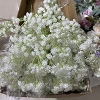 IFG Großhandel Weiße Kunststoff Künstliche Schleierkraut-Blumen 60cm Höhe für Hochzeit Halloween Muttertag Wohnzimmer