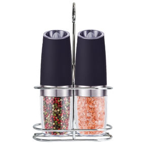 <span class=keywords><strong>Moulin</strong></span> à sel et à poivre électrique automatique portable, nouveaux matériaux pour la cuisine et <span class=keywords><strong>le</strong></span> <span class=keywords><strong>camping</strong></span>, avec fonction de lumière bleue - Product Image 1