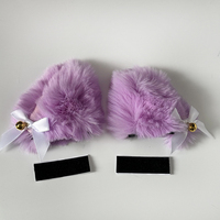 Accessoires de modification d'oreilles en peluche de luxe personnalisés pour casques intégraux de motos, vélos électriques et scooters