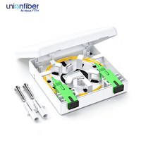 Boîtier terminal fibre optique intérieur ABS ATB 2 cœurs type 86, 2 ports, adaptateur duplex SC/LC, boîtier façade 86*86mm 22mm pour FTTH